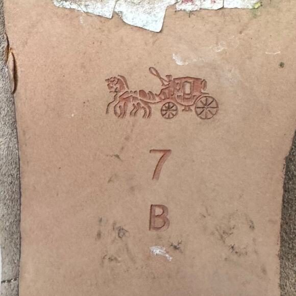 Coach Taupe Suede Strappy Side Zip Pauline Ankle Boots Women's Size 7 - Picture 12 of 12